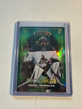 2021-22 Upper Deck Stature Karel Vejmelka Auto Green 33/50 ROOKIE RC RARE