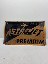 Vintage and Hard to find Astrojet Tire display stand /sign killer graphics 13x7