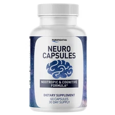 Neuro Capsules Nootropic & Cognitive Formula Supplement - 60 Capsules