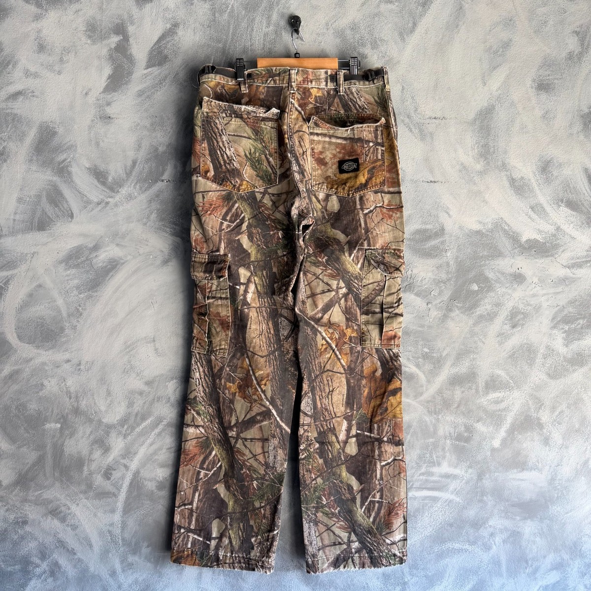 Vintage Dickies Pants Mens 33x30 Realtree Camo Cargo Double Knee