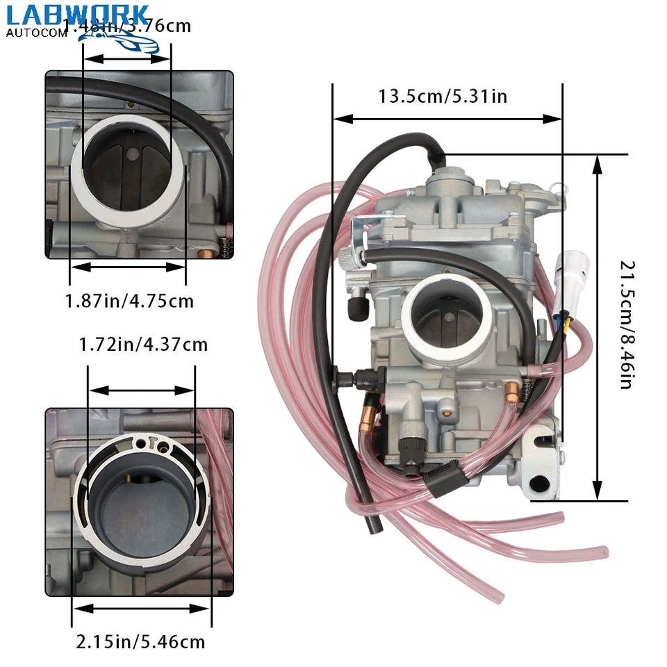 Carburador Carb apto para Yamaha 2001-2013 WR250 WR250F YZ250F Foto 2 de 4