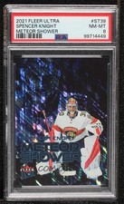 2021-22 Upper Deck Fleer Ultra Meteor Shower Spencer Knight #ST-39 PSA 8 1b9u