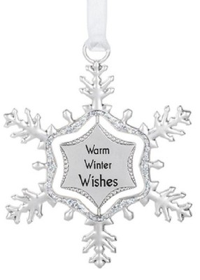 Ganz Swirling Snowflake Christmas Winter Ornament ''Warm Winter Wishes''