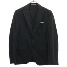 PAOLONI Wool Stretch 3pc Set Up Suit 2811AW727 Black 44 Used MESC-0