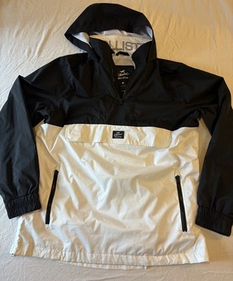Hollister men Khalid Epic Flex Windbreaker Jacket Hooded Lightweight M