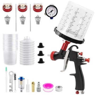 LVLP Air Spray Gun-R500 1.3/1.7/2.0 mm Nozzles Paint Gun for Furniture Painting