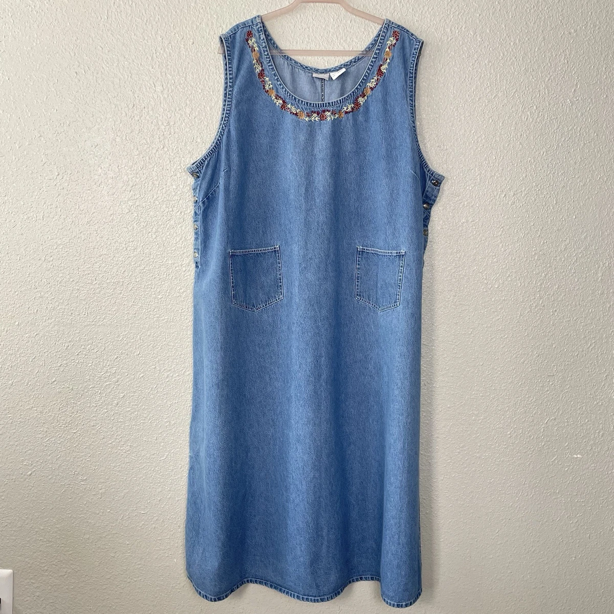 Denim Plus Size Dresses for Women for sale | eBay