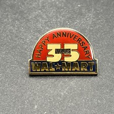 Walmart 35 Years Happy Anniversary Lapel Hat Pin