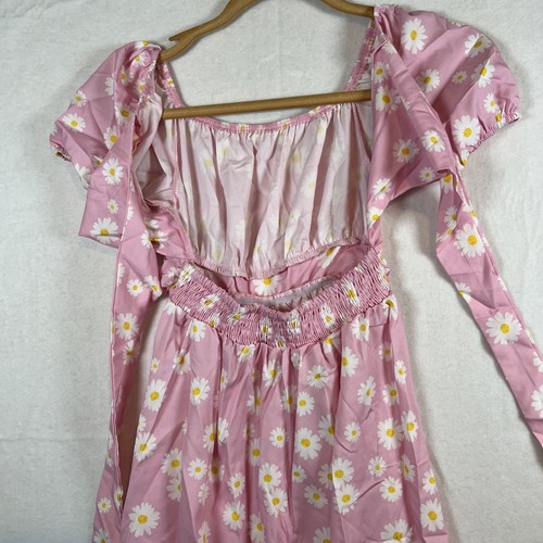 Pat Pat Floral Girl’s Dress SZ 9/10 Youth Pink Flower - Picture 8 of 8