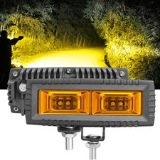 2x 5inch Yellow Amber Led Driving Work Lights Bar Spot Pods Fog Lamp Offroad Suv