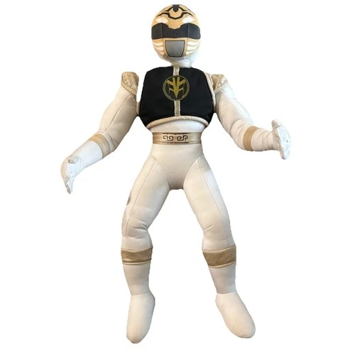 Mighty Morphin Power Rangers White Ranger Plush 17" Kid Dimension Vintage 1994