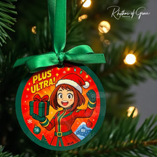 My Hero Academia Christmas Ornament  Personalized Anime Holiday Gift Plus Ultra