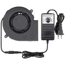 Versatile AC Powered 97x33mm Blower with Speed Control for Efficient Ventilation