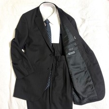 Loro Piana Durban Black Stripe Suit Set M Italy Made