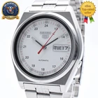 [Exc+5] Vintage SEIKO 5 7S26-8760 White Dial Automatic Day Date Mens Watch JAPAN