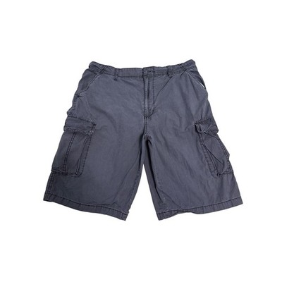 Airwalk Mens Cargo Shorts Size 34 Charcoal Gray Relaxed Fit Skater utility
