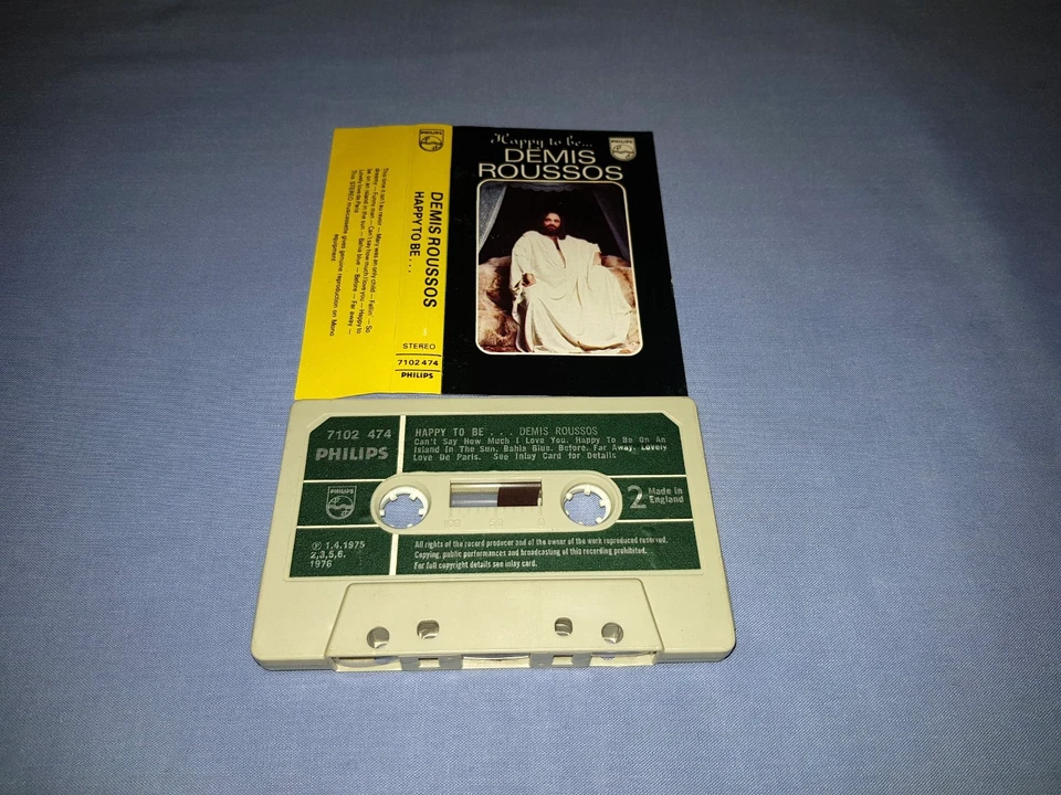 DEMIS ROUSSOS HAPPY TO BE. . . CASSETTE TAPE ALBUM Foto 2 de 2
