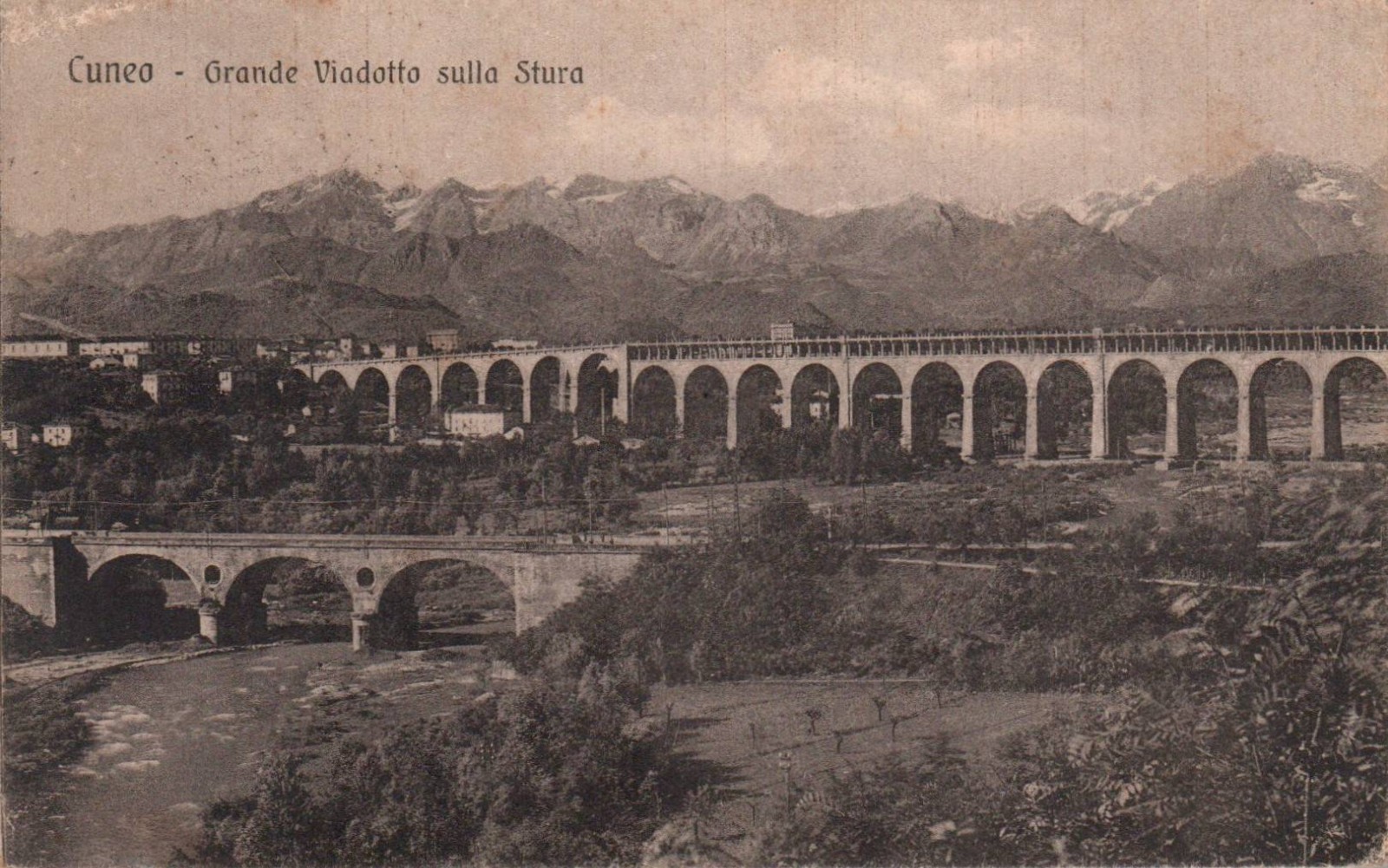 Cuneo Grande Viadotto sulla Stura F. piccolo spedita