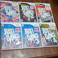 Ubisoft Just Dance Wii Game Lot of 6 NTSC-U/C Music Dance w/ Case & Manual