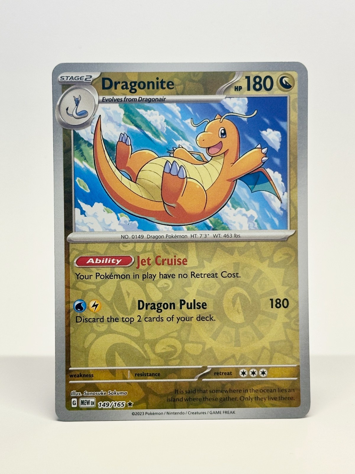 Dragonite 149/165 Reverse Holo - Pokemon TCG Scarlet & Violet 151 - Near Mint