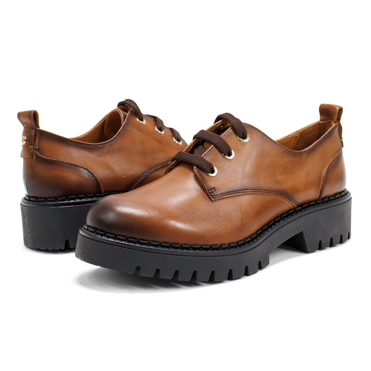 Pikolinos Wingtop Light Weight Brown Blue Leather Sz 39 6.5M/8.5W Oxford Loafers Pikolinos products for sale | eBay main image 3