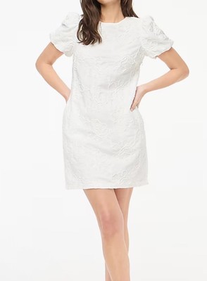 j crew white mini dress J.Crew Ivory Eyelet Button-Front Mini Dress (size 8) Style: BI650