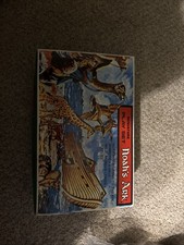 Vtg 1960's Noah's Ark Miniature Playset Red Roof in Original Box Hong Kong