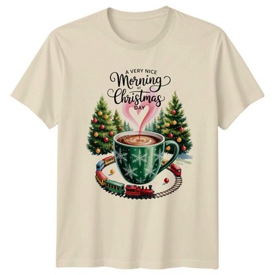A Very Nice Morning At Christmas Day Holiday Herren T-Shirt Damen Tee Grafik Top