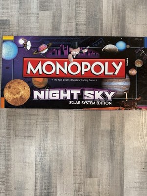 Monopoly Night Sky Solar System Edition Complete USAopoly Space Astronomy Game