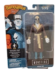 Bendyfigs Universal Monsters Invisible Man 7" Figure MOC