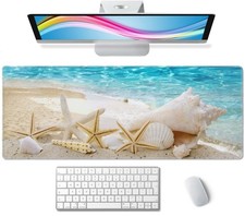 Starfishes Beach Gaming Mouse Pad, Extended Large Mouse Mat Desk Pad, Big Com...