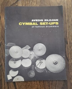 1958 Avedis Zildjian Vintage Cymbal Set Ups Famous Drummers Booklet