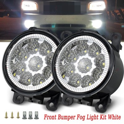 Front LED Fog Light Clear Bumper Lamp White 2X For MITSUBISHI ECLIPSE 2006-2012