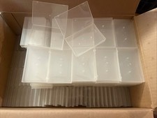190 Vintage Clear Soft Flexible Blank Plastic Audio Cassette Tape Cases