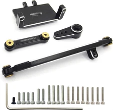 RC Servo Mount Bracket Mini Servo Arm and Steering Links for ES08MA II Servo Upg