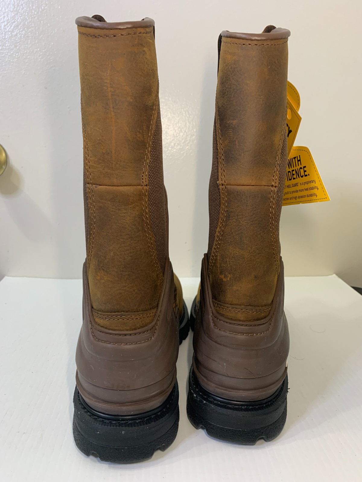 CARHARTT CMP1200 11" WELLINGTON STEEL TOE WORK BOOTS SIZE 9 M - NEW