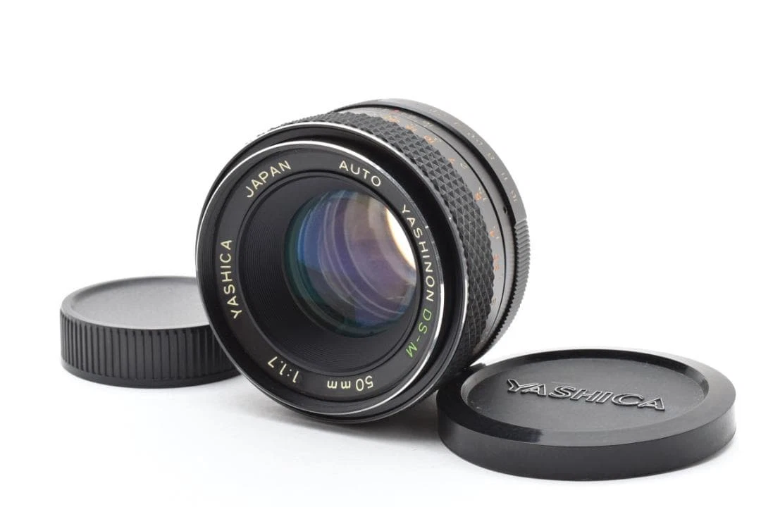 Yashica Camera Lenses 50mm Focal f/1.7 Maximum Aperture for sale