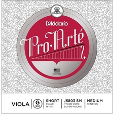 D'Addario Pro-Art Series Viola G String 13-14 Short Scale