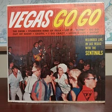 Vegas Go Go - The Sentinals Live LP - Sutton SSU 338 - Shrink VG++/EX Surf Rock