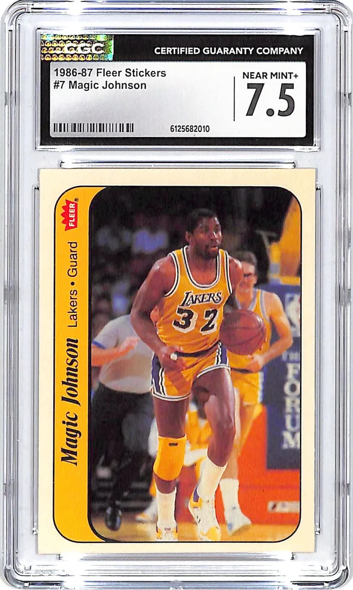 Fleer Magic Johnson 10 Graded Basketball Sports Trading Cards