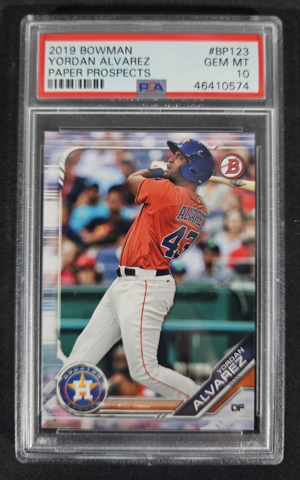 PSA 10 - 2019 Bowman Yordan Alvarez #BP-123 Prospects Houston Astros