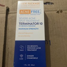 Acne Free Severe Acne Spot Treatment Exp 01/2027 Terminator 10 Max Strength NEW