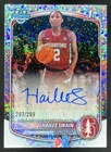 HAILEE SWAIN 2025 BOWMAN SPECKLE REFRACTOR 1ST PROSPECT AUTO #/299 CARDINAL