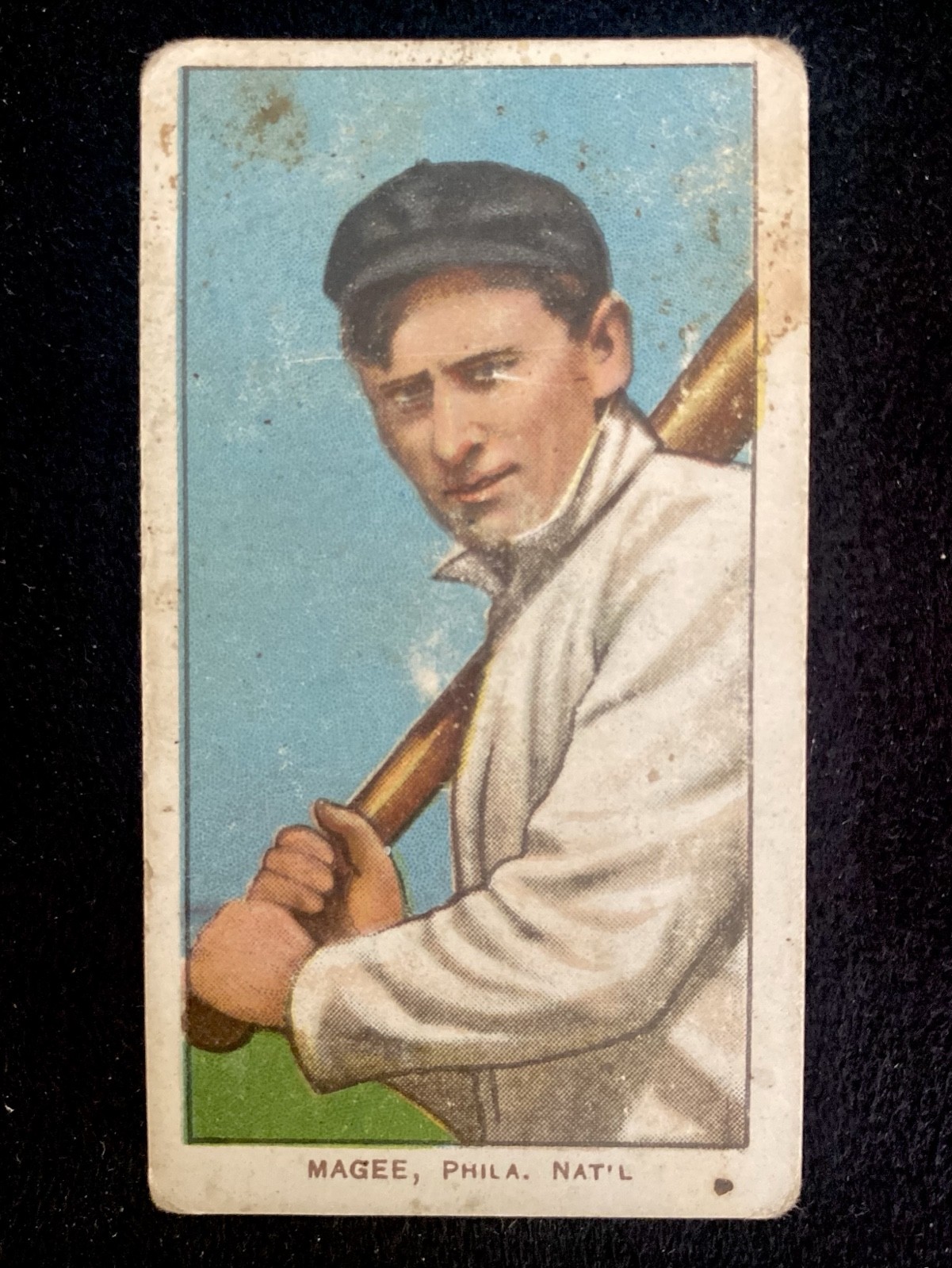 1909-11 T206 -Sherry Magee Batting Piedmont 350 Subjects No. 25 Tobacco Card