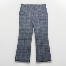 Vintage 70s Plaid Pants Men s 36x28 Flare Disco Mod Talon Glen Bootcut