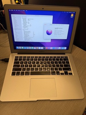 Apple MacBook Air 13.3'' 2015 Core i5 1.6ghz 8GB ram 128GB SSD OS Monterey A1466