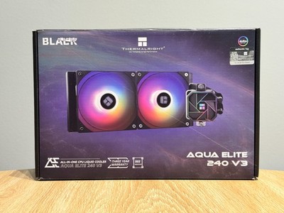 Thermalright Aqua Elite 240 Black ARGB V3 Liquid CPU Cooler, AIO Pump Head Speed