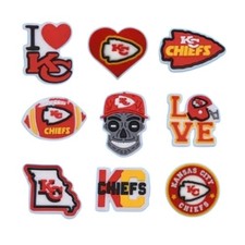 NEW: Kansas City Chiefs Champs Football Charm - Crocs Charms football GO CHIEFS