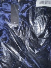 LULUS Notorious Icon Navy Blue Velvet Asymmetrical Maxi Dress in Navy - Medium