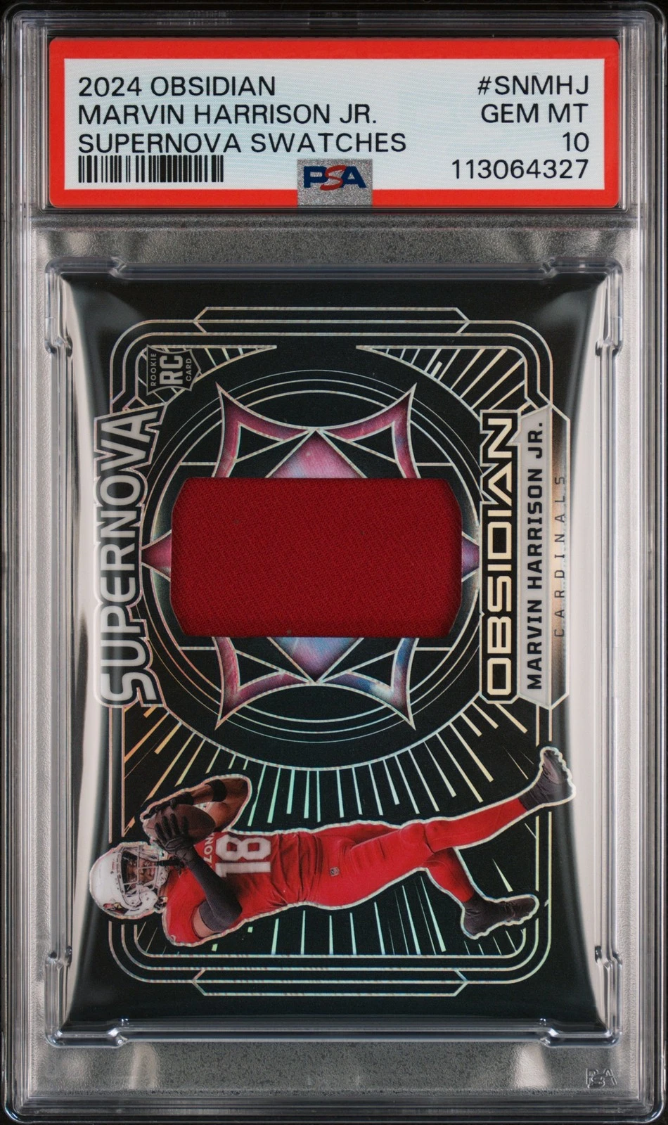 Marvin Harrison Jr. Panini Obsidian Supernova Swatches #SNMHJ Base